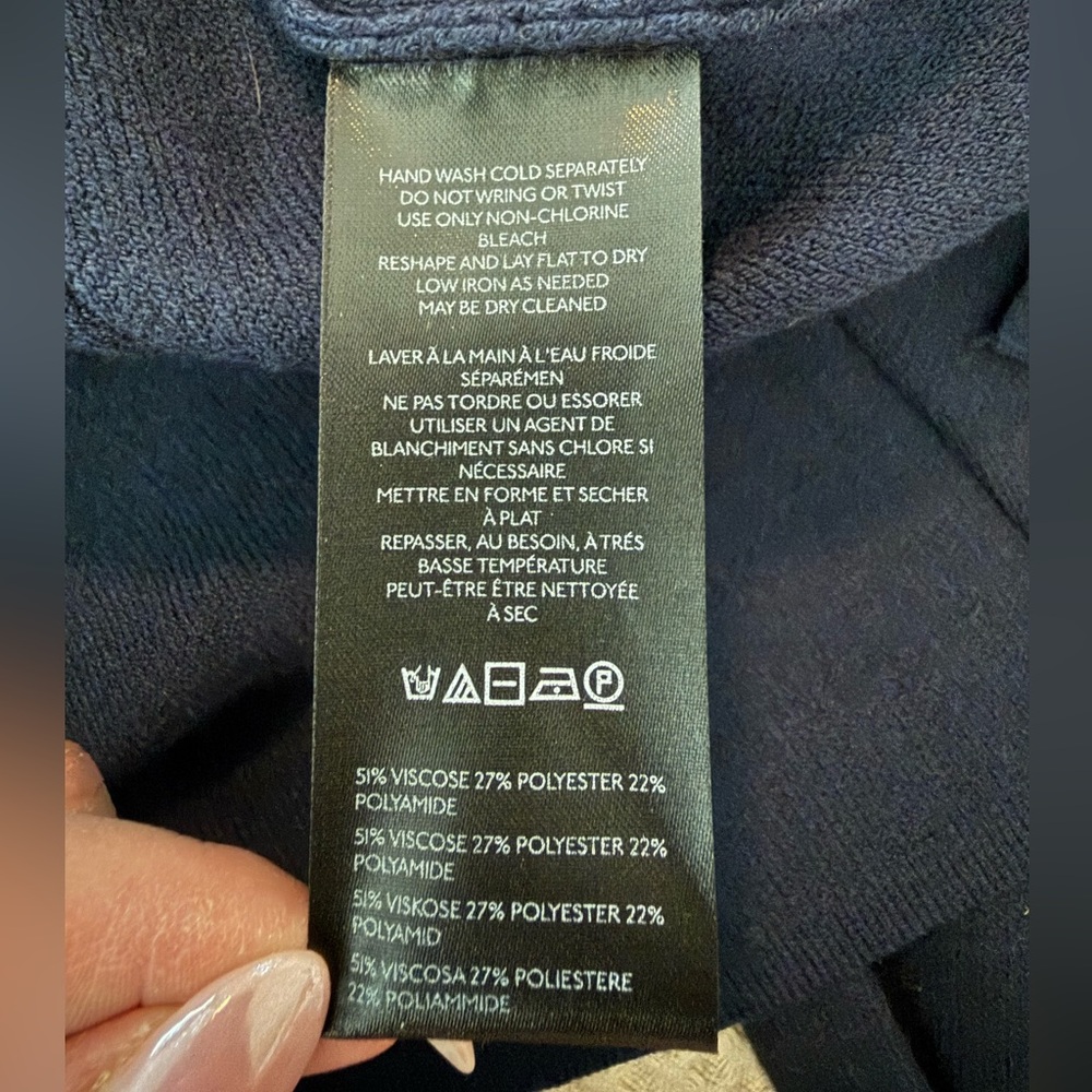 NWOT Maeve by Anthropologie Navy Sweater - Picture 8 of 9